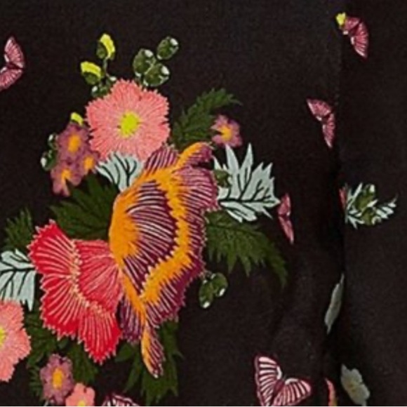 New Rebecca de Ravenel wrap-effect floral print silk column maxi dress - Picture 4 of 12